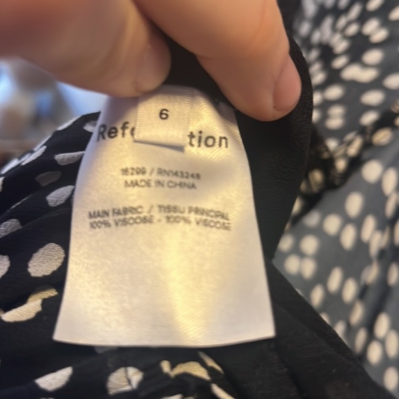 Reformation long sleeve chiffon blouse - Picture 5 of 5